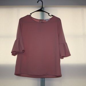 Dusty pink work blouse